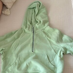Light Green Hooded Sweatshirt